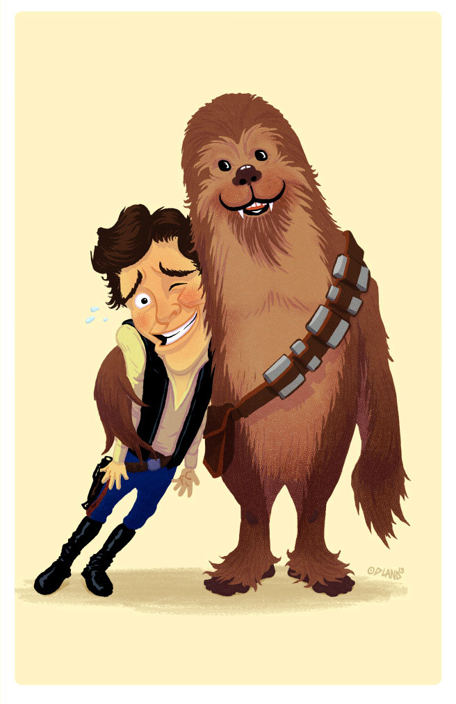 Hans Solo and Chewie